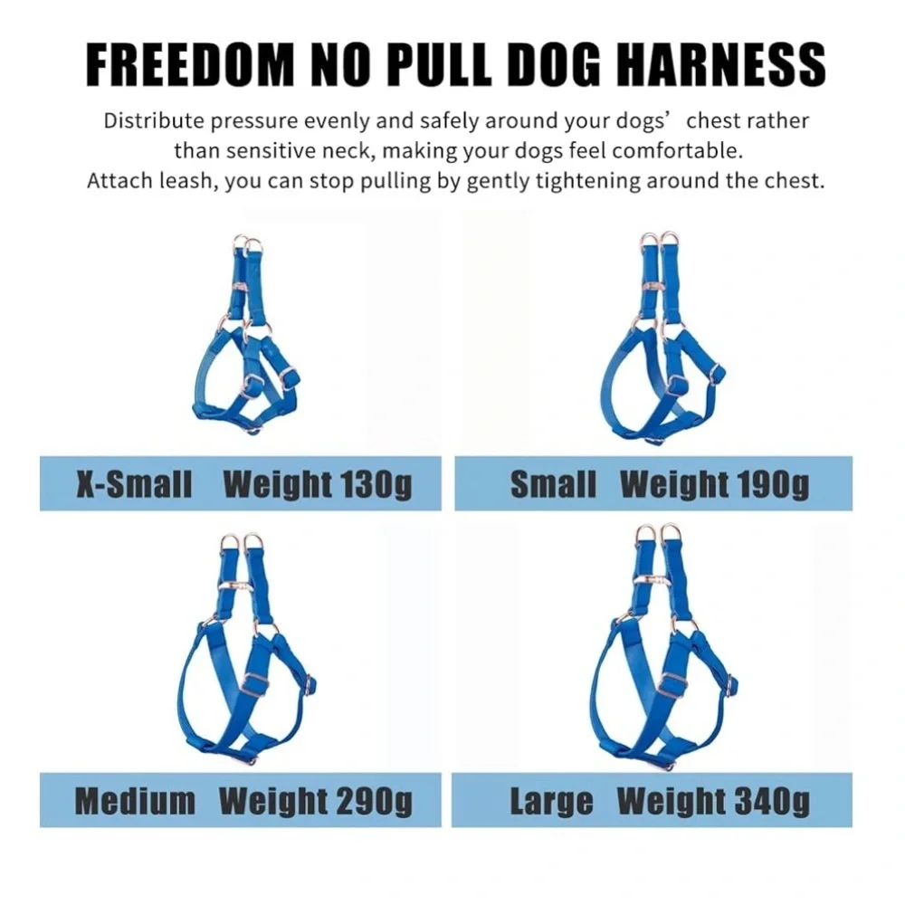 Soft Leather No Pull Dog Harness, Size XS